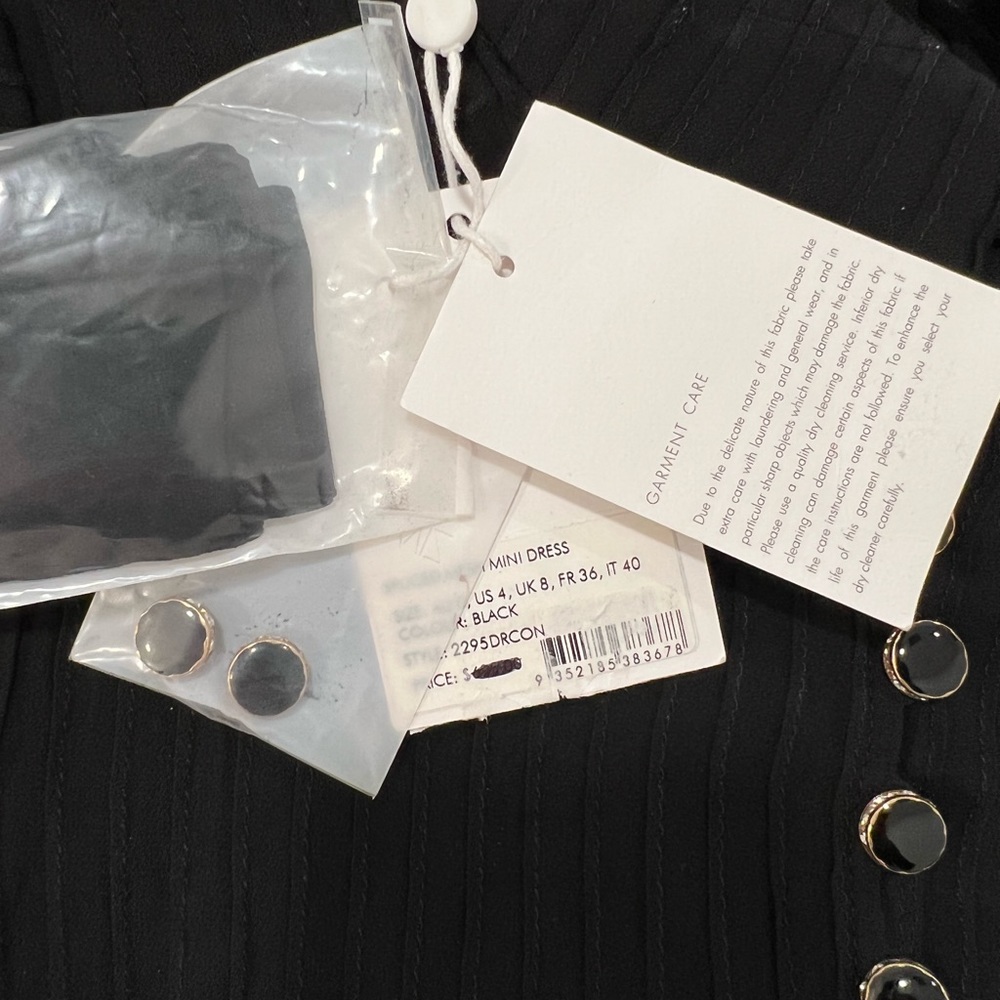 ZIMMERMANN Spliced Mesh Mini Dress US:4 - Picture 9 of 12